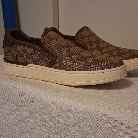 👜 Coach Wells Slip-On Sneakers C4393 👜 👟 Women’s Size 8B | Eco-Chic & Comfy - Picture 6 of 16